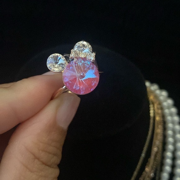 18K Gold Plated Minnie Mouse Ring - Picture 1 of 2